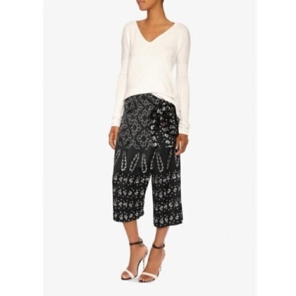 Thakoon Culotte Pant 6 Wide Leg Mosaic Jacquard Draped intermix moda operandi - Picture 3 of 12